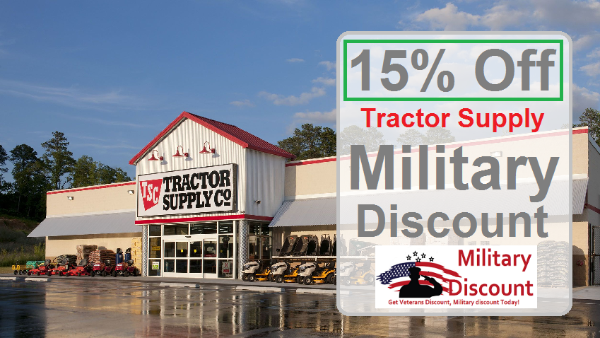 Tractor Supply Military Discount