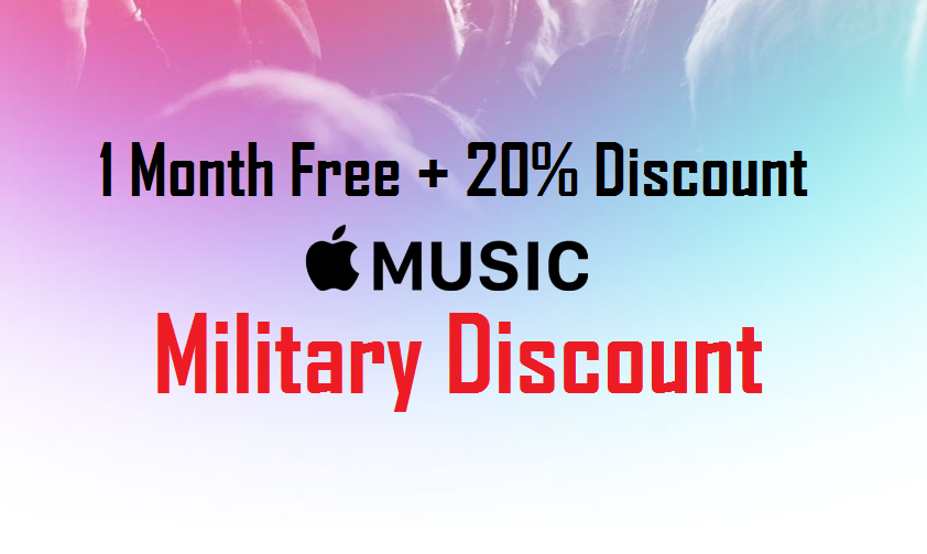 apple music military discount