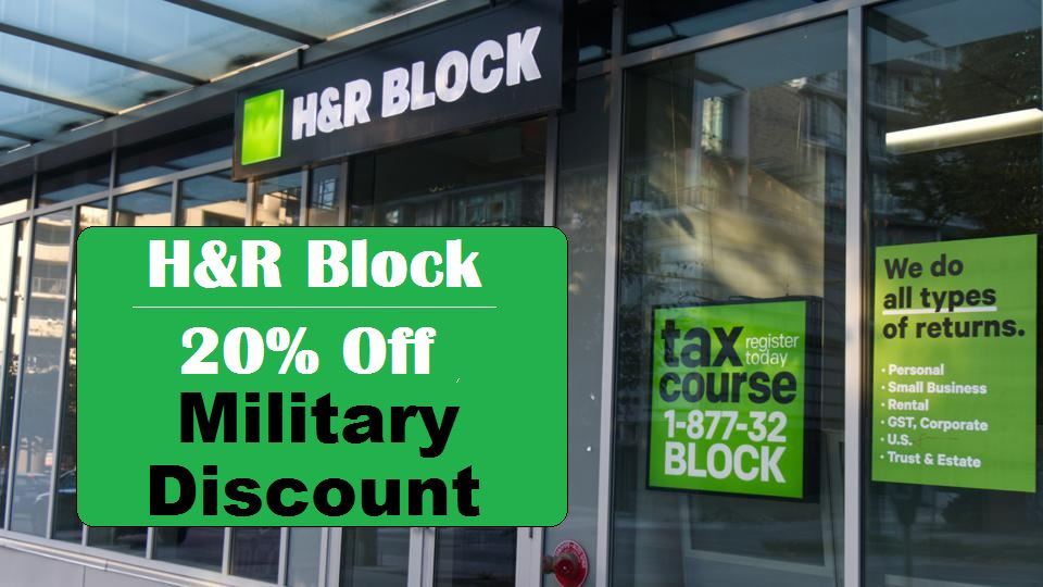 h&r block Military discount